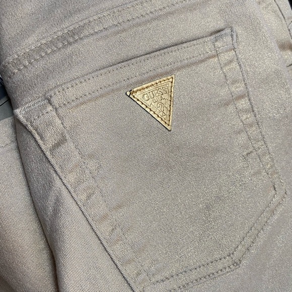 Gold Cropped Jeans size 28 - Picture 8 of 9